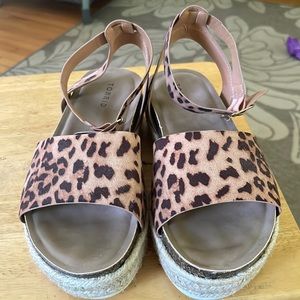 Torrid Cheetah Platform Sandals